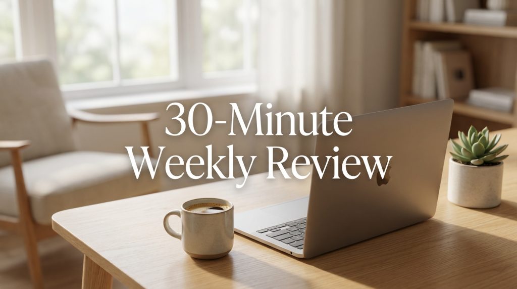 A Practical Weekly Review Template That Takes 30 Minutes and Actually Keeps You Organized