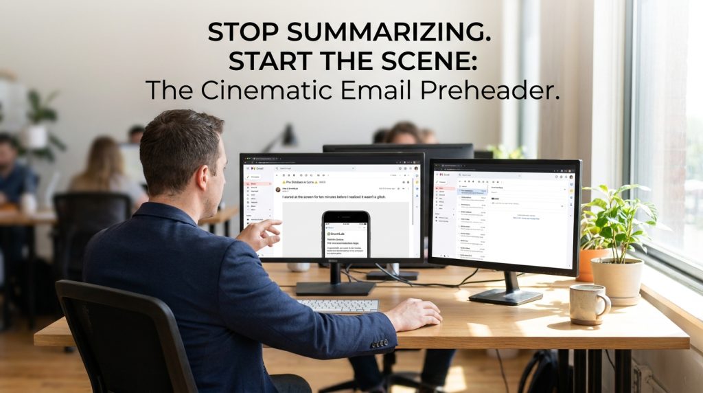 100-Character Hook: Why I Use Cinematic “Cold Opens” to Rescue Dying Open Rates