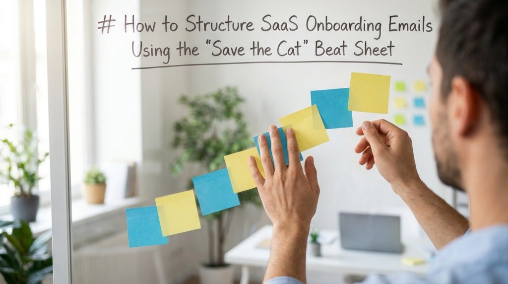 How to Structure SaaS Onboarding Emails Using the “Save the Cat” Beat Sheet