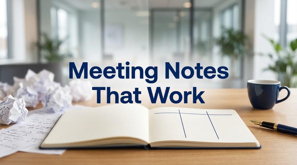 Why Your Meeting Notes Are Useless — and What to Capture Instead